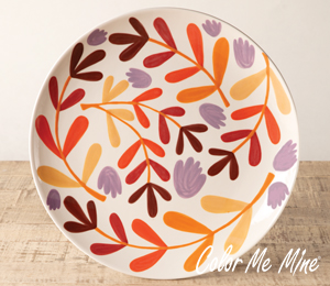 Fish Creek Fall Floral Charger