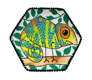 Fish Creek Chameleon Plate
