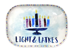 Fish Creek Hanukkah Light & Latkes Platter