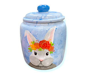Fish Creek Watercolor Bunny Jar