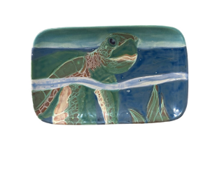 Fish Creek Swimming Turtle Plate
