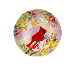 Fish Creek Cardinal Plate