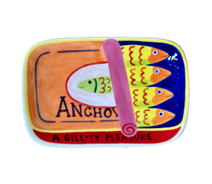 Fish Creek Anchovies App Plate